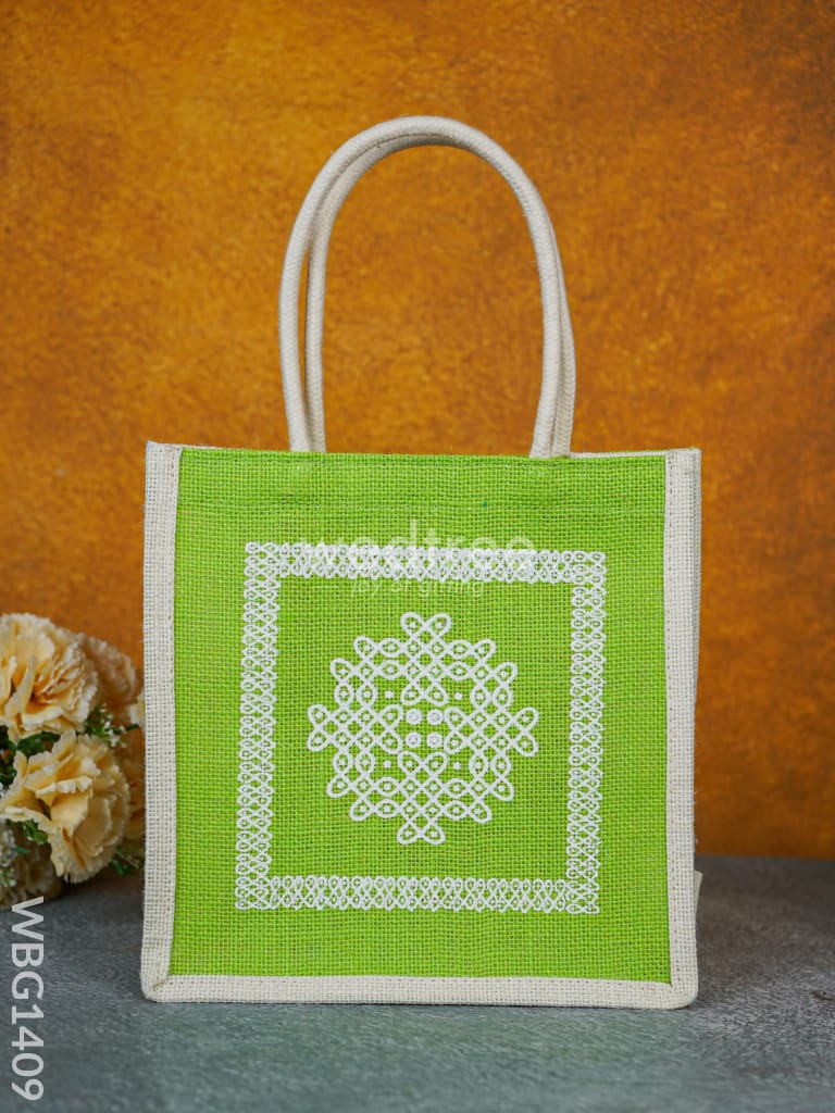 Jute Bag Kolam Design - WBG1409