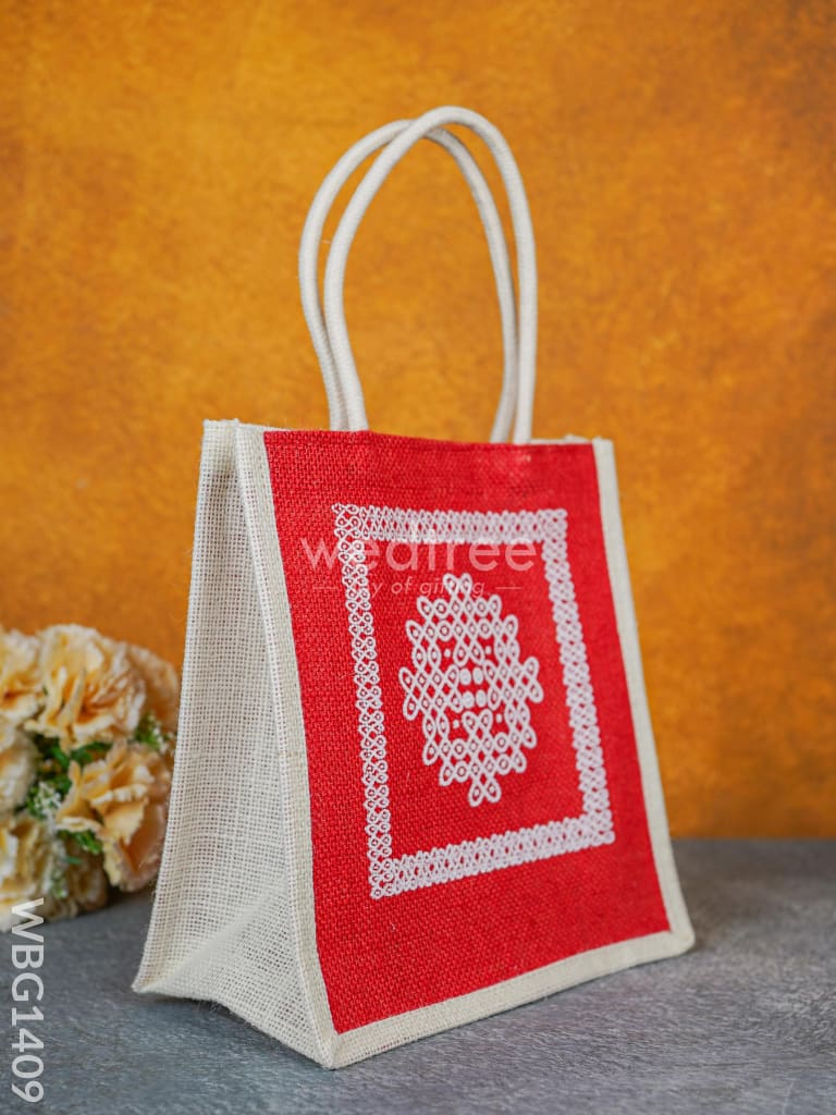 Jute Bag Kolam Design - WBG1409