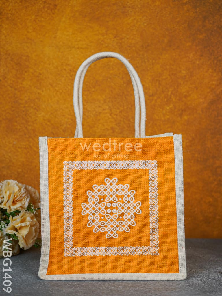 Jute Bag Kolam Design - WBG1409