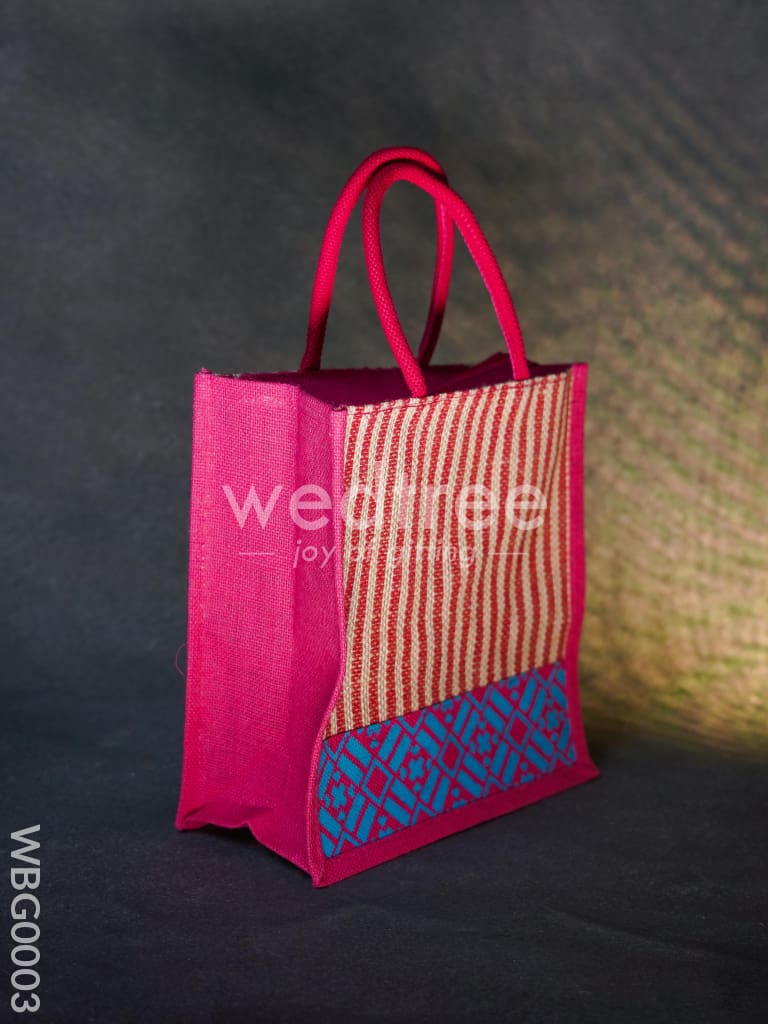 Jute Bag with Floral Patterns - WBG0003
