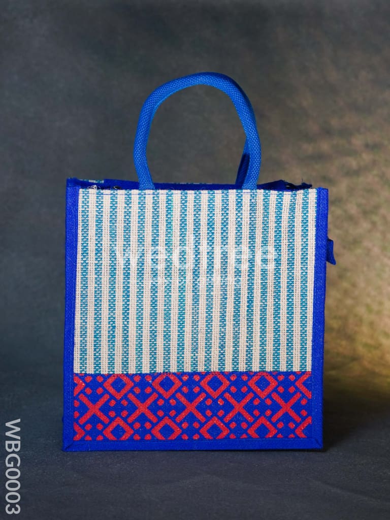 Jute Bag with Floral Patterns - WBG0003