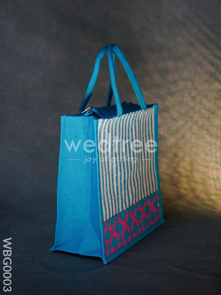 Jute Bag with Floral Patterns - WBG0003