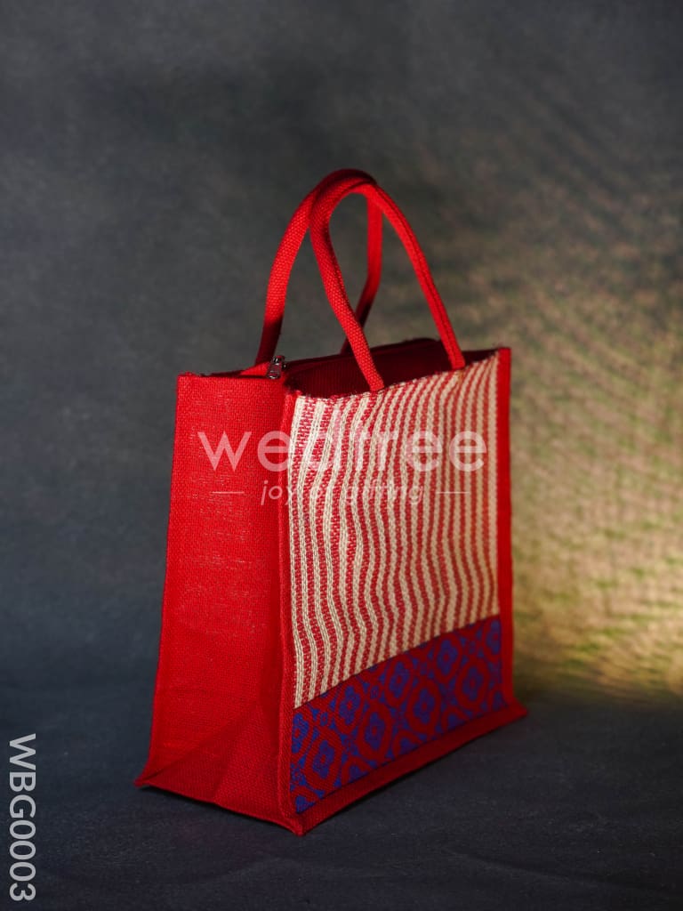 Jute Bag with Floral Patterns - WBG0003