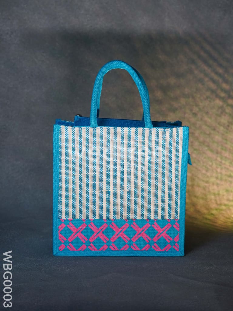 Jute Bag with Floral Patterns - WBG0003