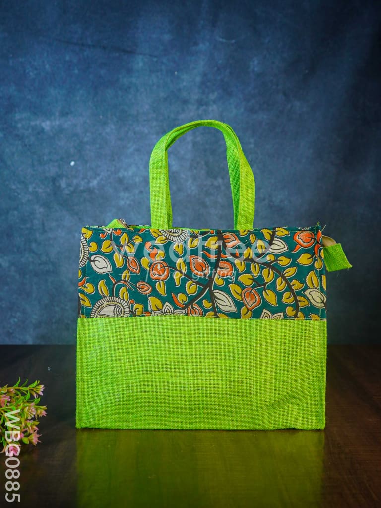 Jute Bag with Kalamkari Design - WBG0885