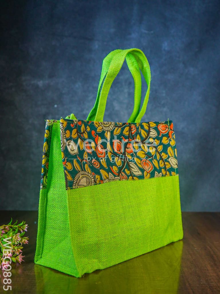Jute Bag with Kalamkari Design - WBG0885