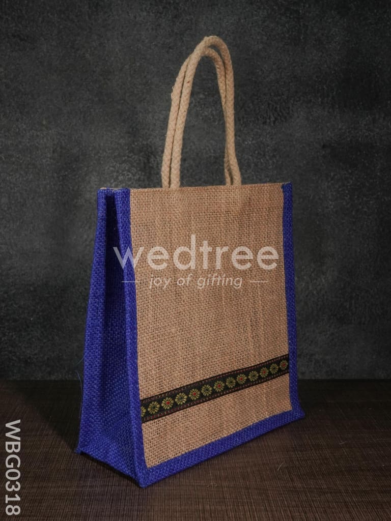 Jute Bag with Lace Work - WBG0318