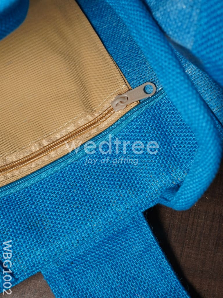 Jute Bag with Printed Stripes - WBG1002