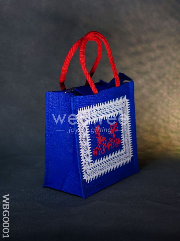 Jute bag with Warli Print - WBG0001