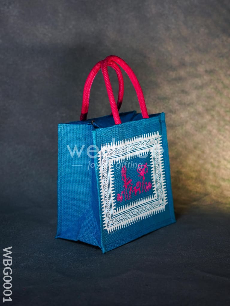 Jute bag with Warli Print - WBG0001