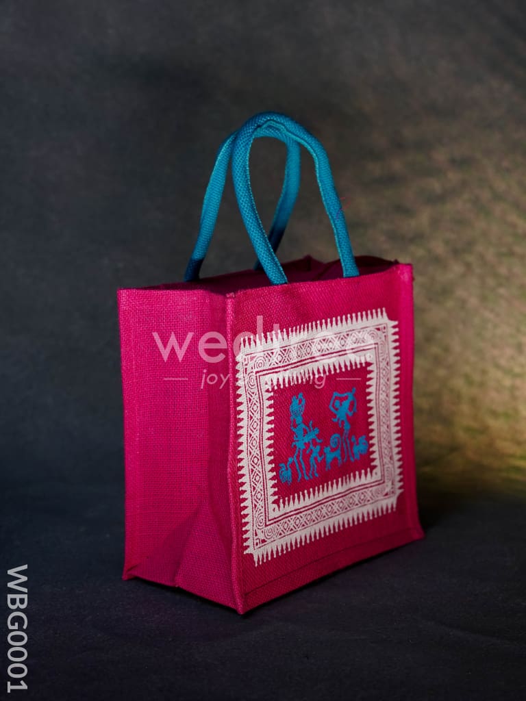 Jute bag with Warli Print - WBG0001
