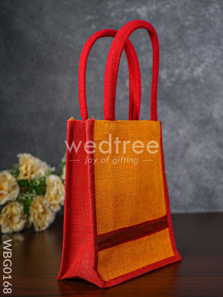 Jute Bag with Zari Lace - WBG0168