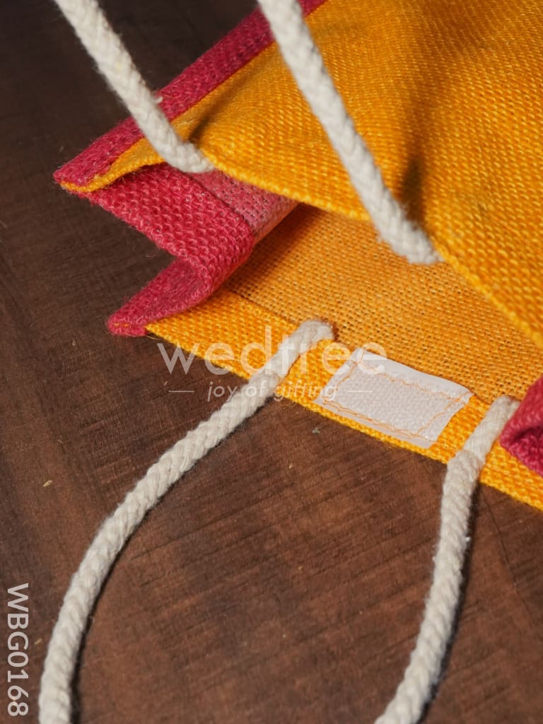 Jute Bag with Zari Lace - WBG0168