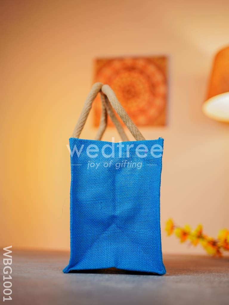 Jute Lunch Bag with Printed Fabric - WBG1001