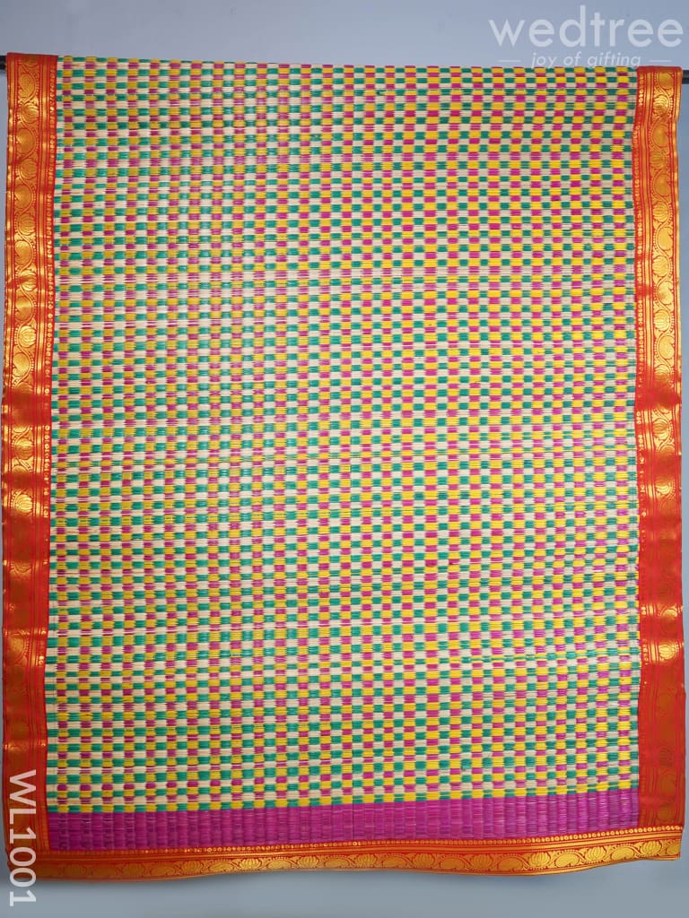 Kalyana Pattu Paai with Zari in the Border - WL1001