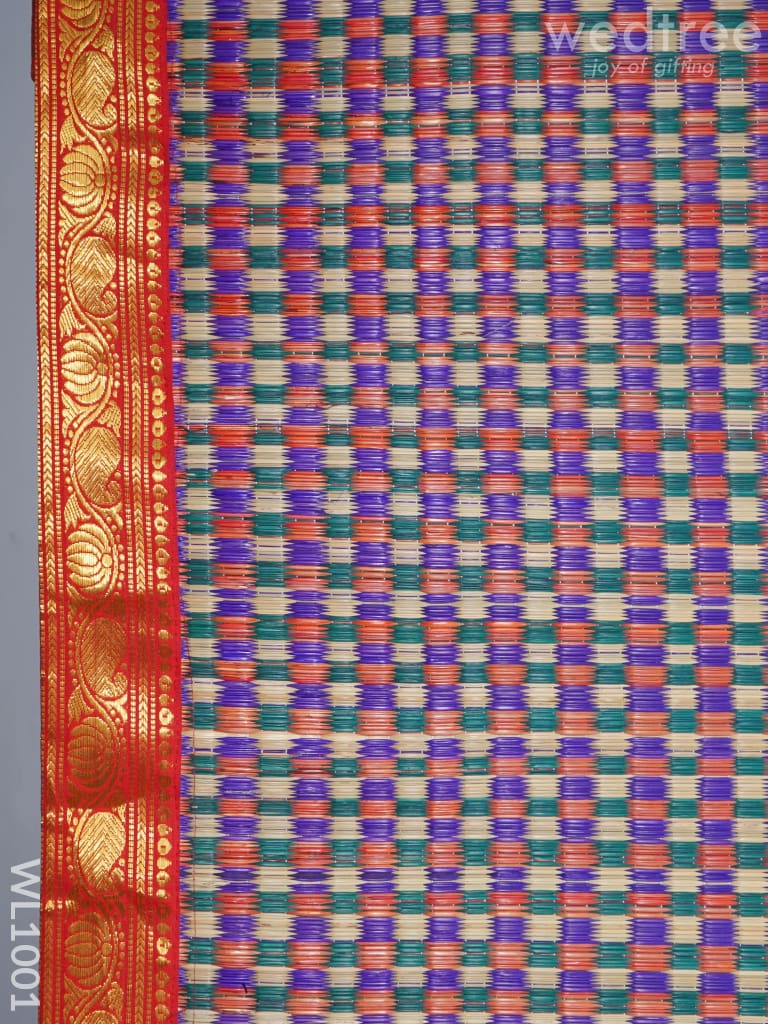 Kalyana Pattu Paai with Zari in the Border - WL1001