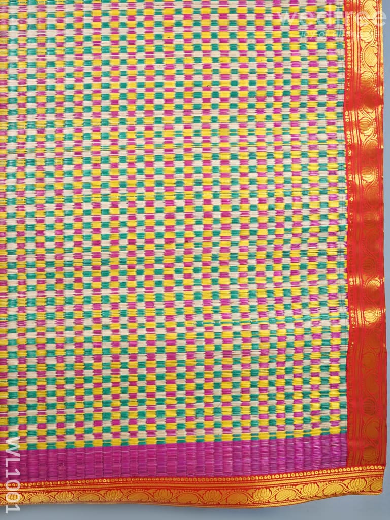 Kalyana Pattu Paai with Zari in the Border - WL1001
