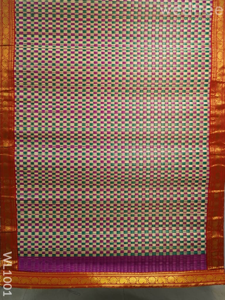 Kalyana Pattu Paai with Zari in the Border - WL1001