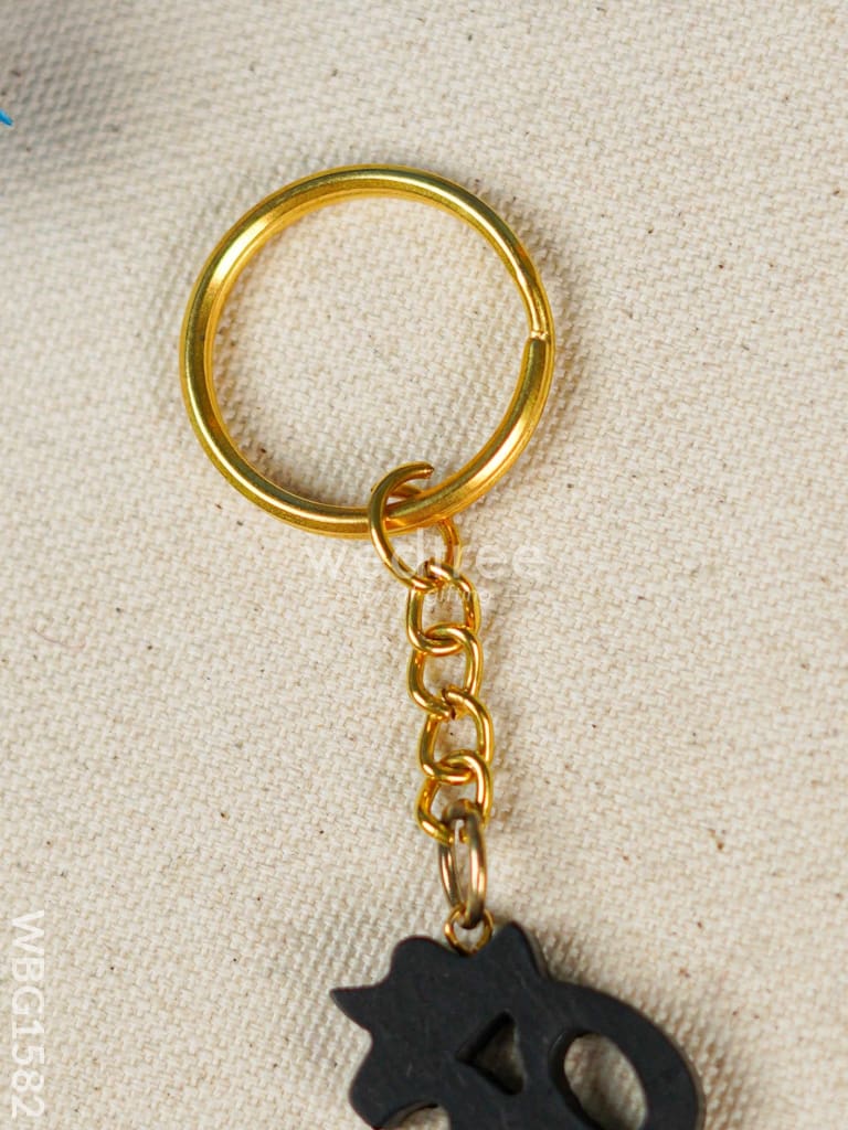 Karungali OM Keychain - 3 inch - WBG1582