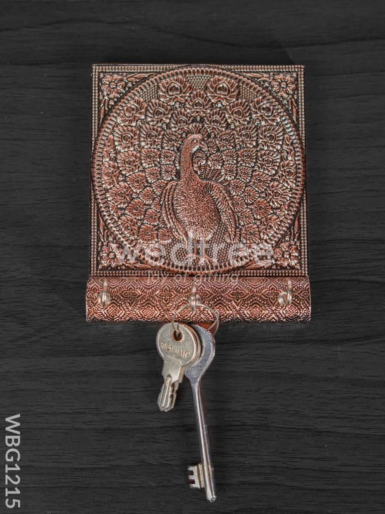 Key hanger with Oxidised Peacock - Copper finish - WBG1215
