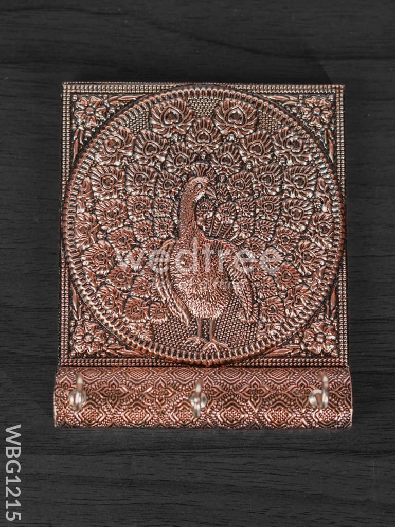 Key hanger with Oxidised Peacock - Copper finish - WBG1215