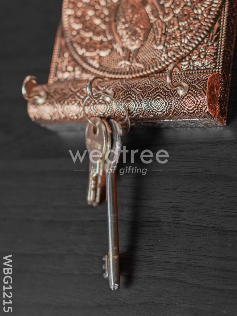 Key hanger with Oxidised Peacock - Copper finish - WBG1215