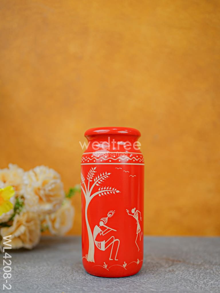 Kondapalli - Handpainted Flower Vase - WL4208