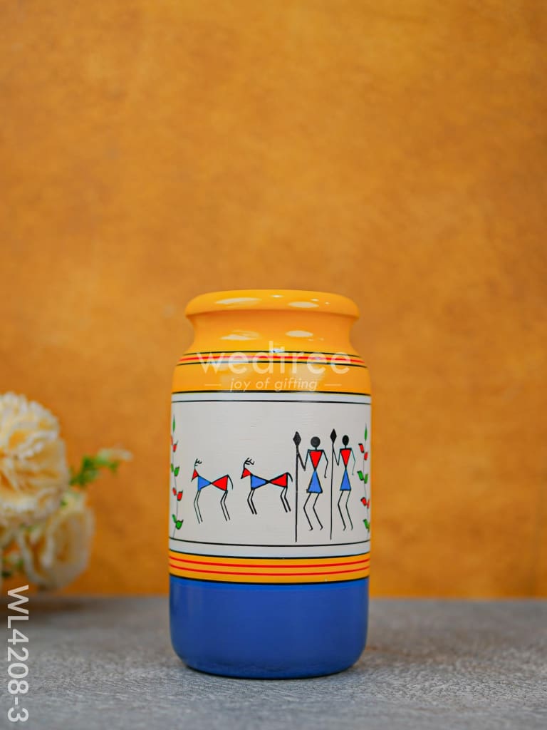 Kondapalli - Handpainted Flower Vase - WL4208