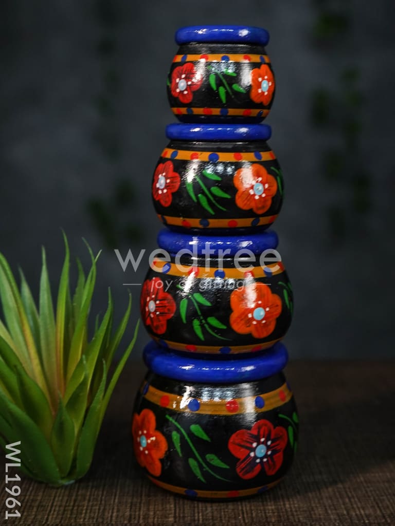 Kubera Lakshmi Pot Set (Set of 4) - WL1961