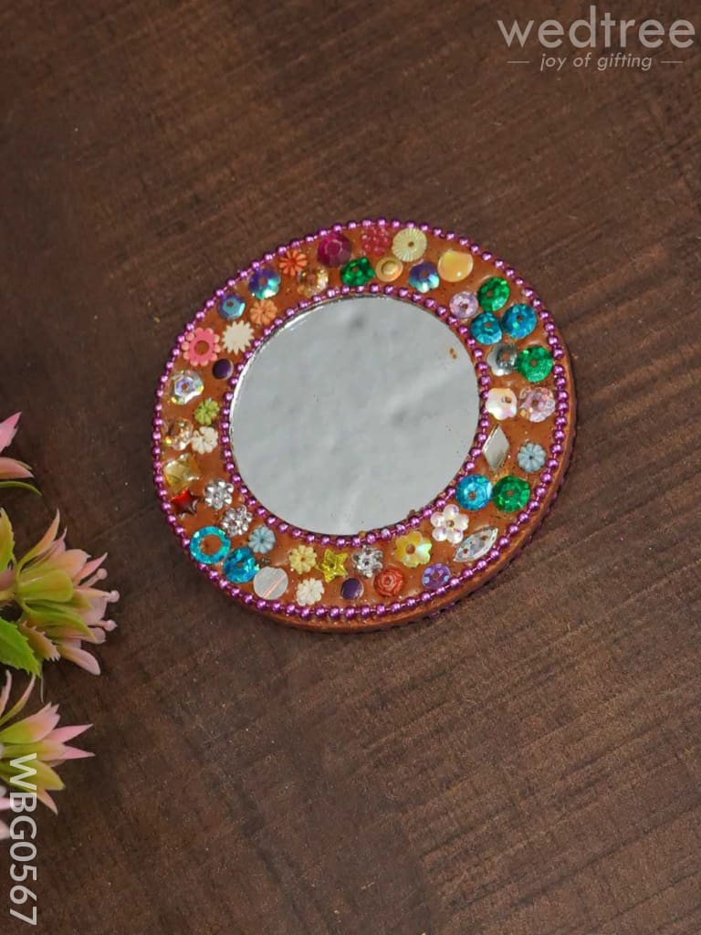 Lac Pocket Mirror - Round - WBG0567