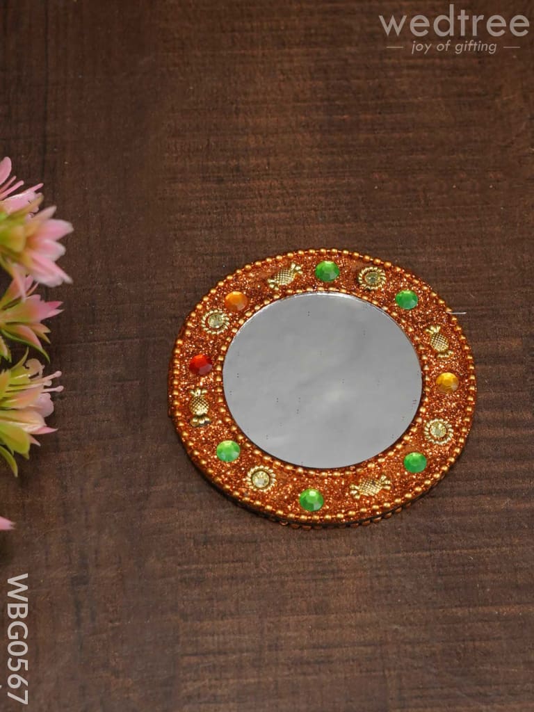 Lac Pocket Mirror - Round - WBG0567