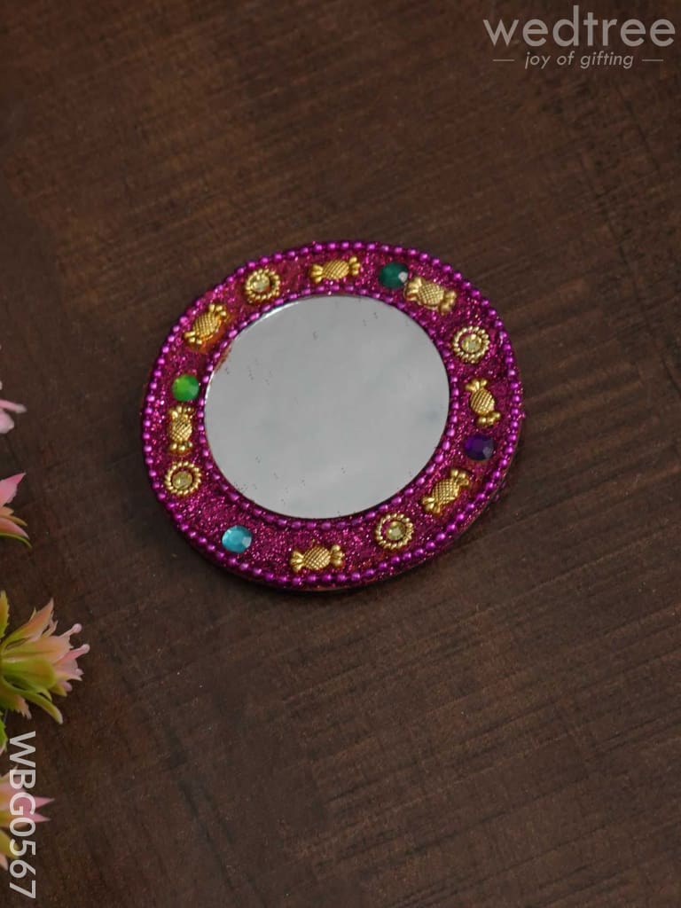 Lac Pocket Mirror - Round - WBG0567