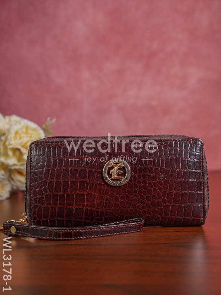 Ladies wallet with Self Design - WL3178