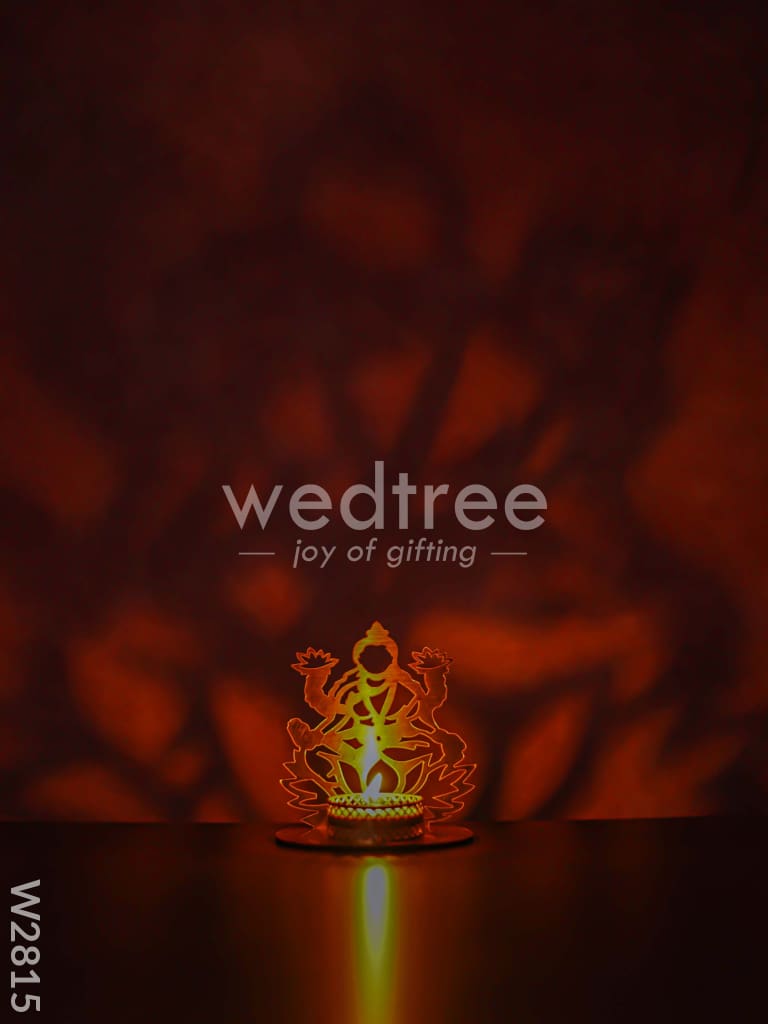 Lakshmi shadow candle holder - MDF - W2815