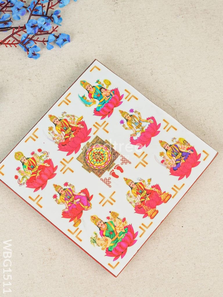Laminated Manai - Ashtalaksmi Design - WBG1511