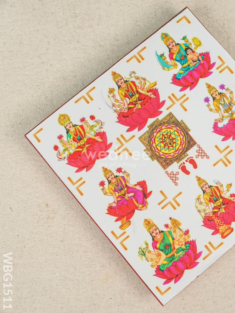 Laminated Manai - Ashtalaksmi Design - WBG1511