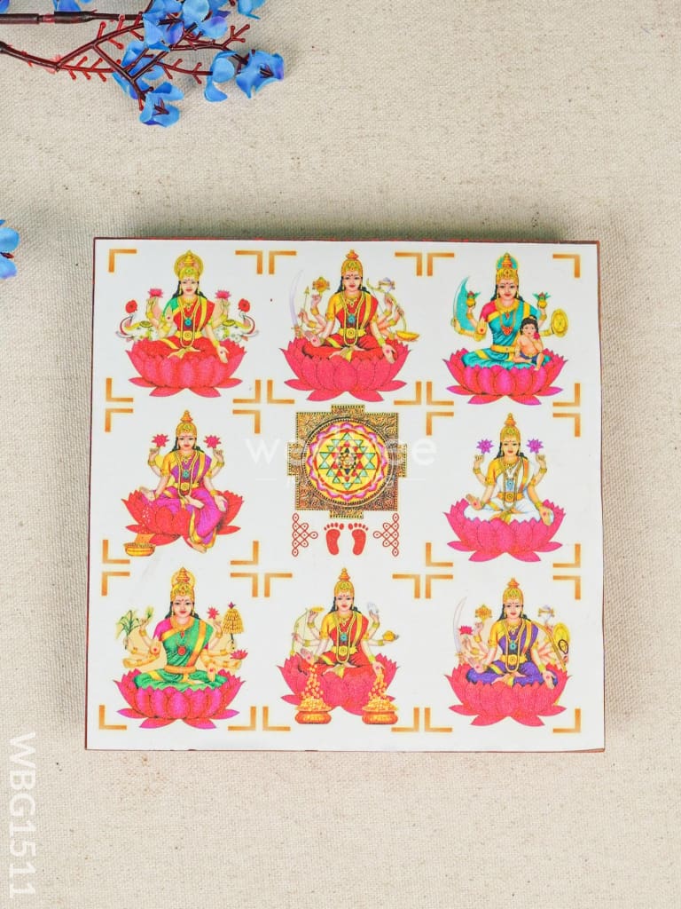 Laminated Manai - Ashtalaksmi Design - WBG1511
