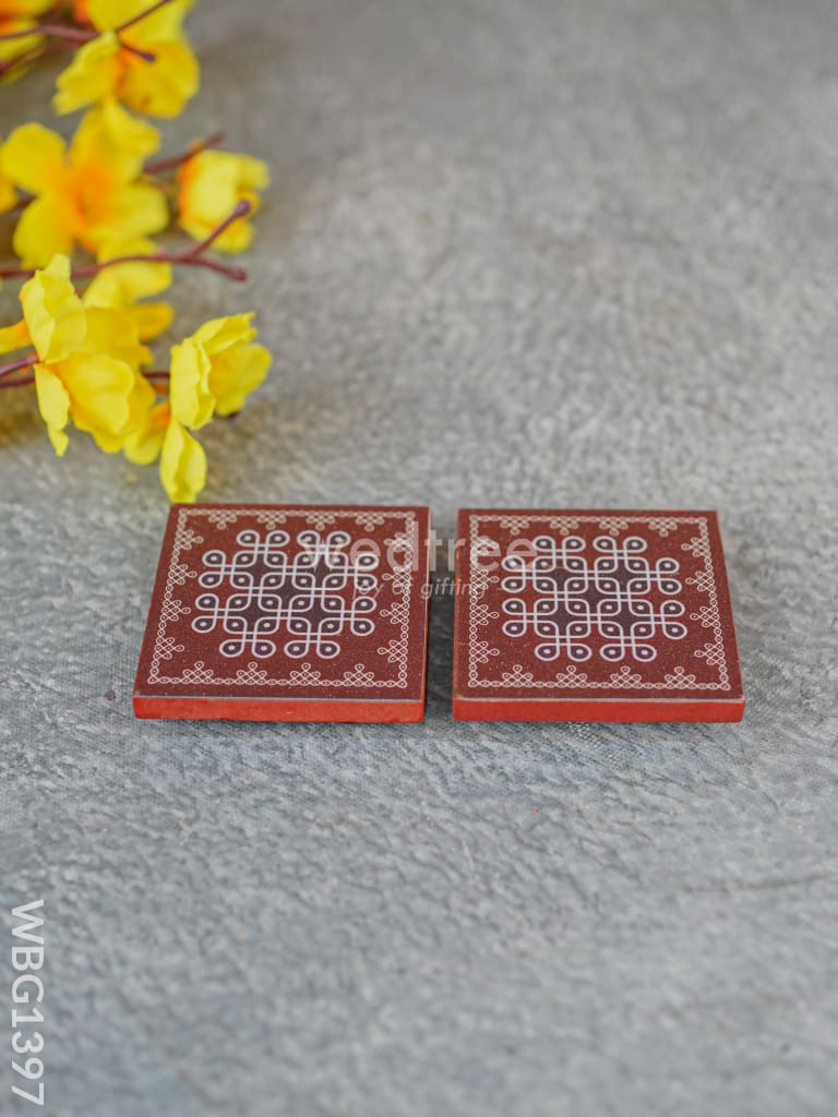 Laminated Manai - Kolam Design - WBG1397