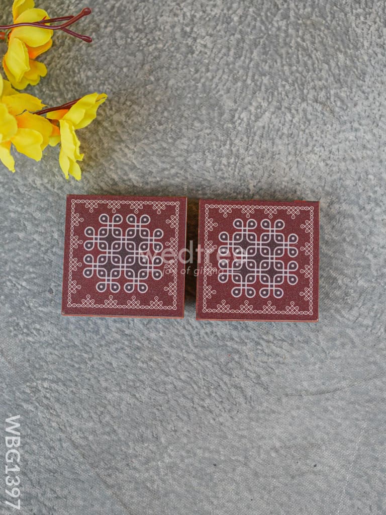 Laminated Manai - Kolam Design - WBG1397