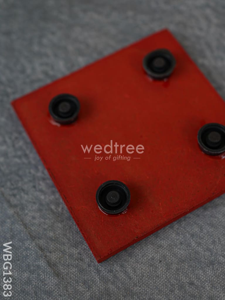 Laminated Manai - Pichwai Design - 4 x 4 - WBG1383