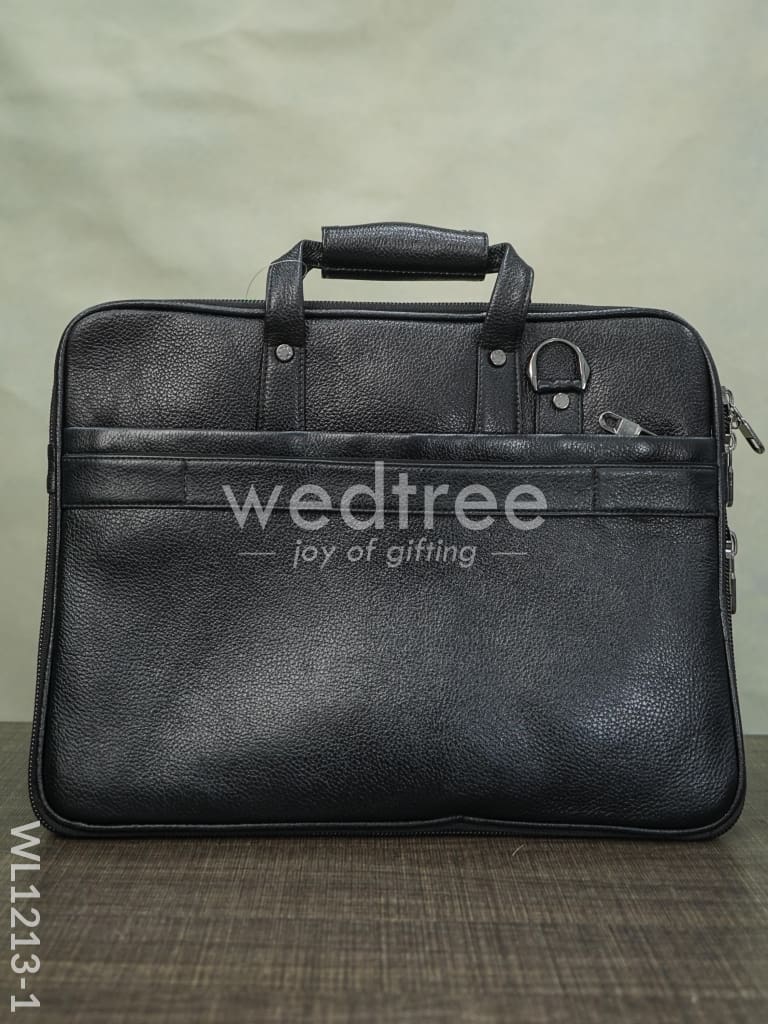 Laptop Bag in Leather with Expandable Sleek - WL1213