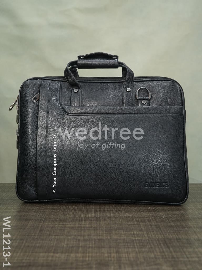 Laptop Bag in Leather with Expandable Sleek - WL1213