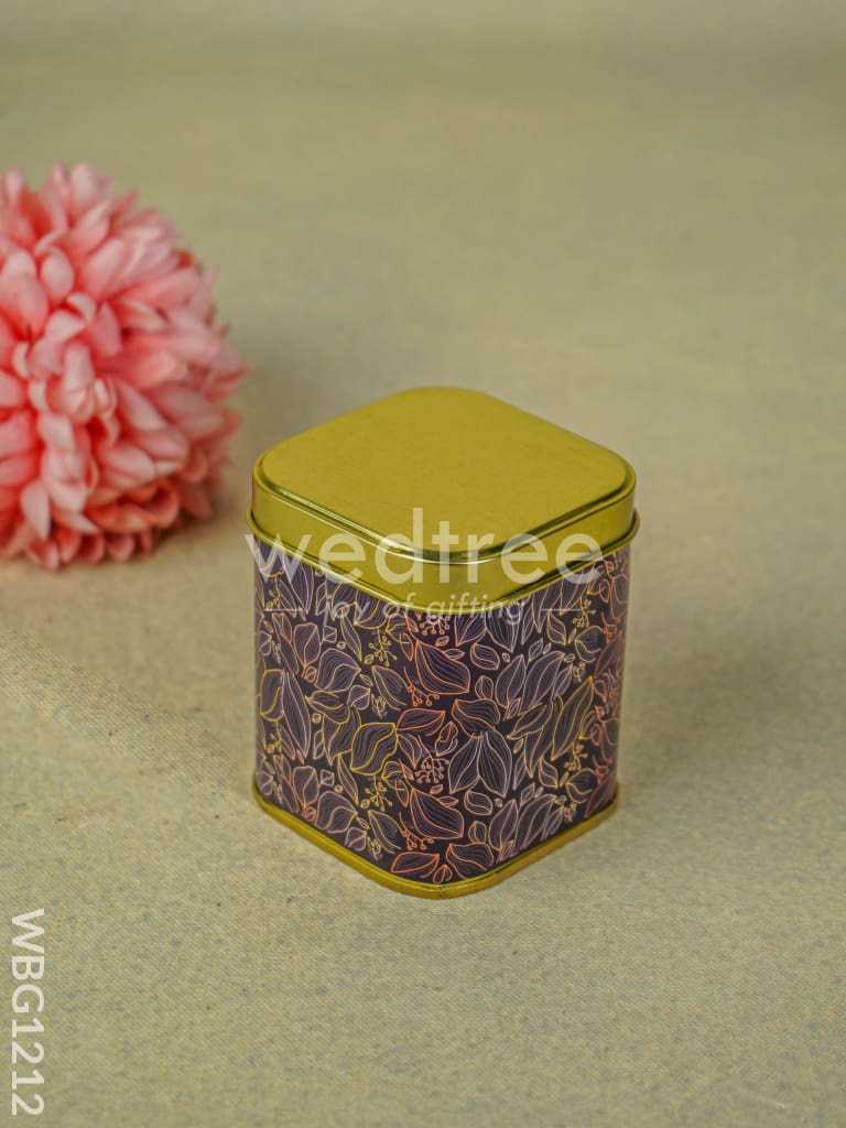 Leaf Designed Tin Box - WBG1212