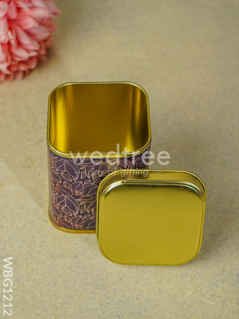 Leaf Designed Tin Box - WBG1212