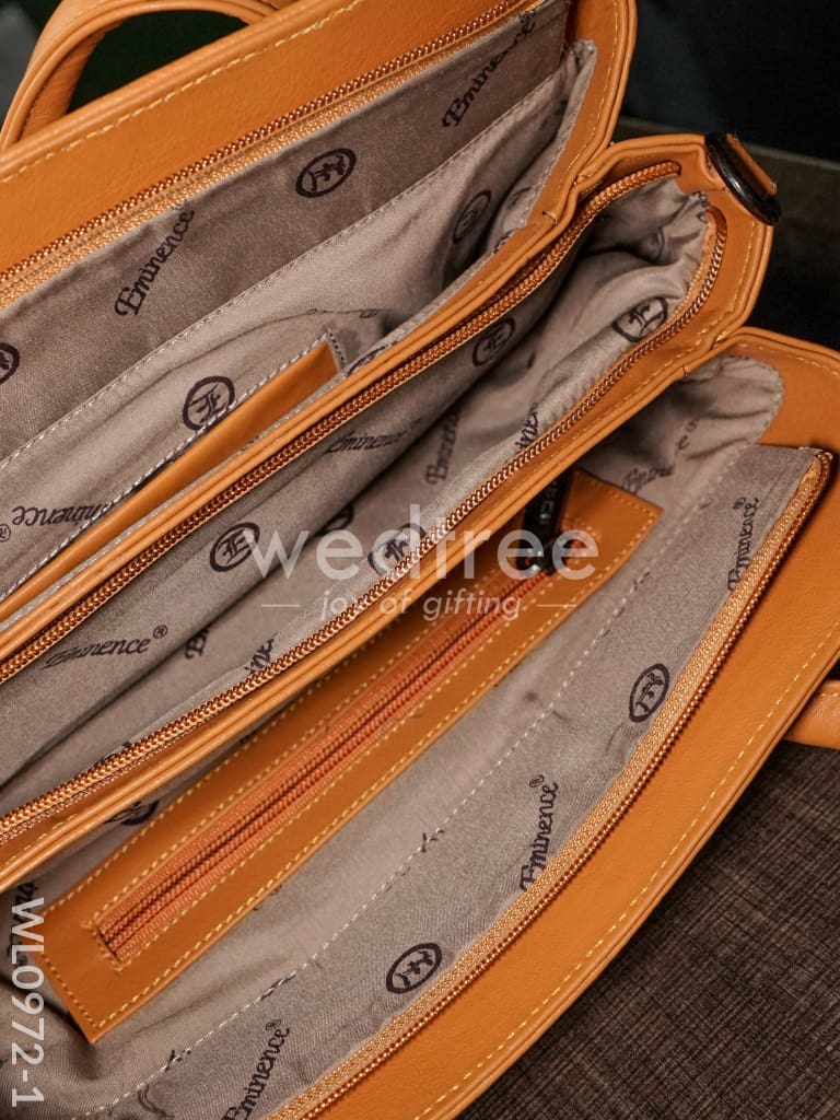 Leather Handbag with Zig Zag Pattern - WL0972