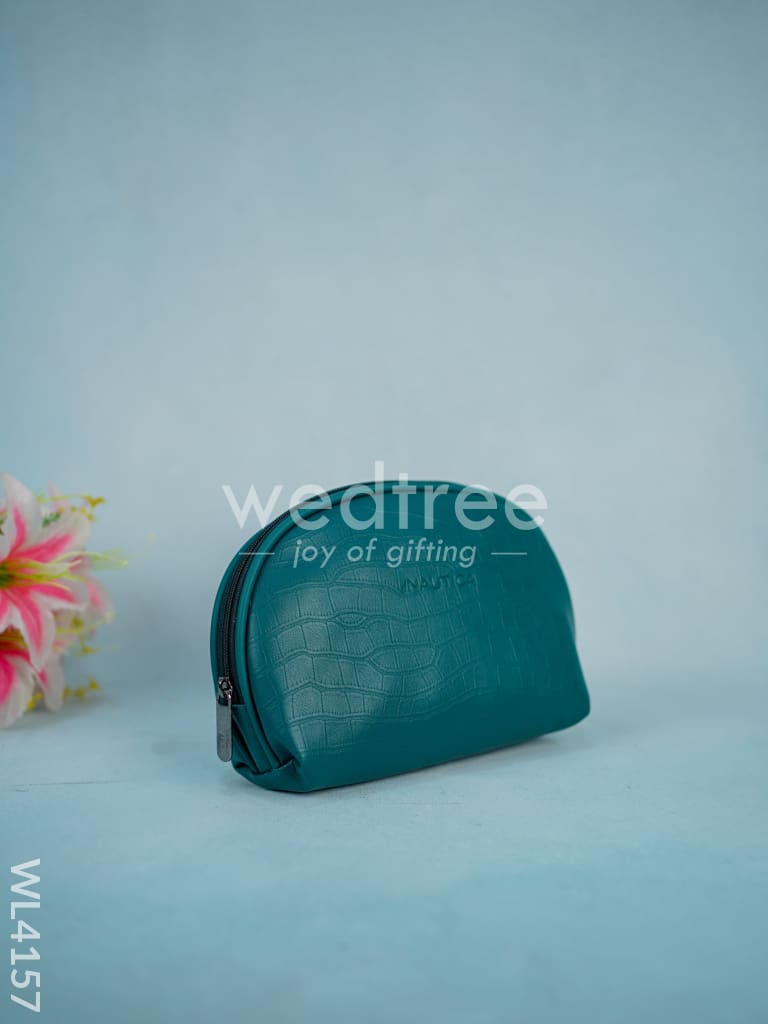Leather Pouch - Emerald Green - WL4157