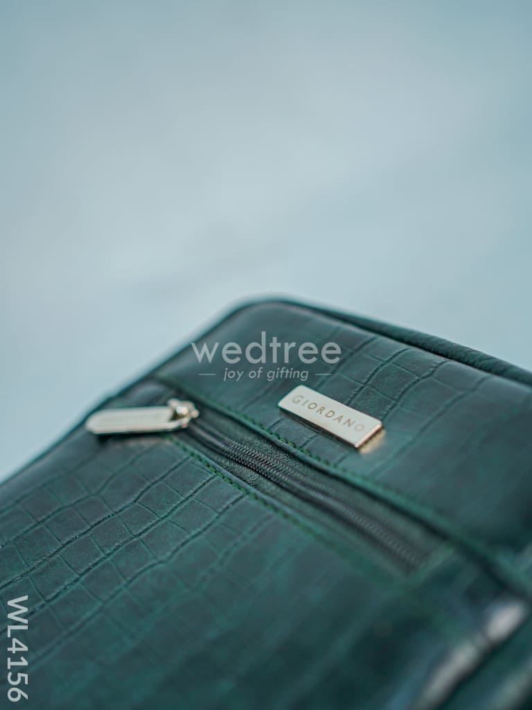 Leather Sling Bag - Forest Green - WL4156