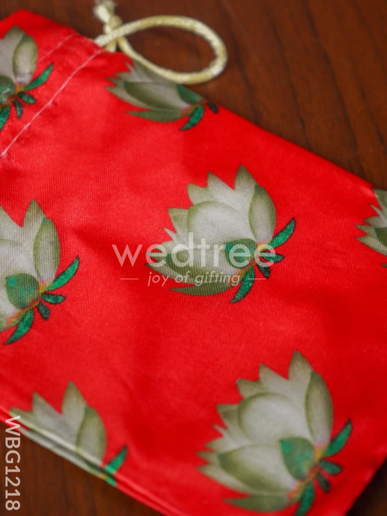 Lotus Pichwai String Bag - 7 x 5 - WBG1218