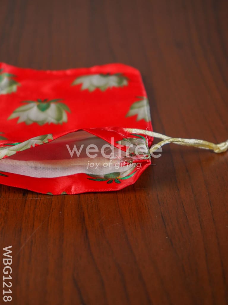 Lotus Pichwai String Bag - 7 x 5 - WBG1218