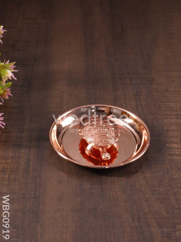 Lucky Tortoise with Copper Plate - WBG0919